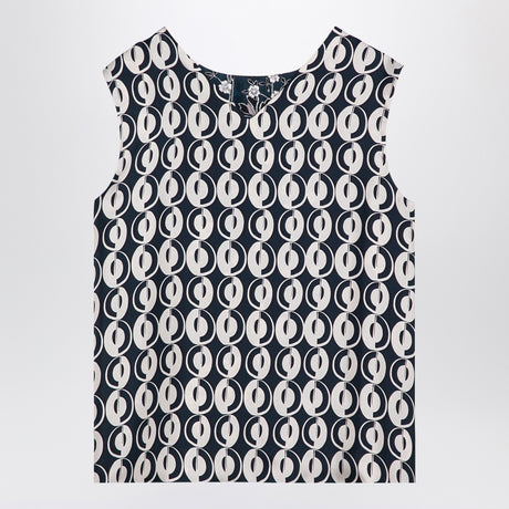MAX MARA TIMELESS Reversible blue sleeveless top