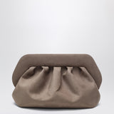 THEMOIRè Medium Bios clutch colour mud suede effect