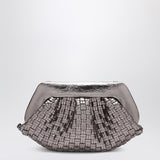 THEMOIRè Woven silver clutch