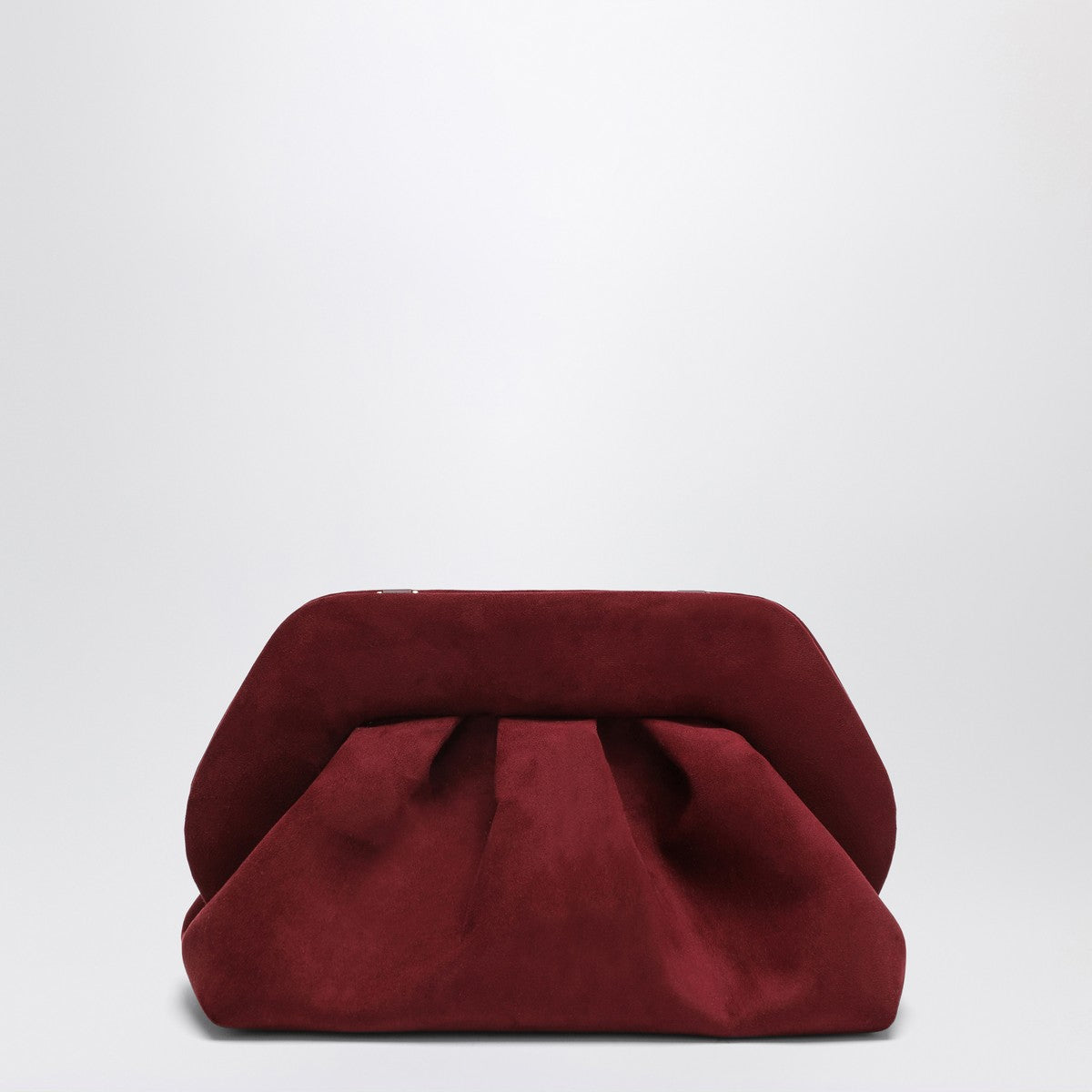 THEMOIRè Tia clutch plum suede effect