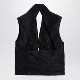 Patou Black zipped waistcoat