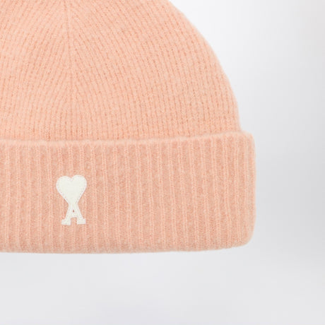 Ami Paris Ami de Coeur powder wool beanie