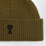 Ami Paris Ami de Coeur bronze wool hat