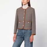 Dunst Brown checked tweed jacket
