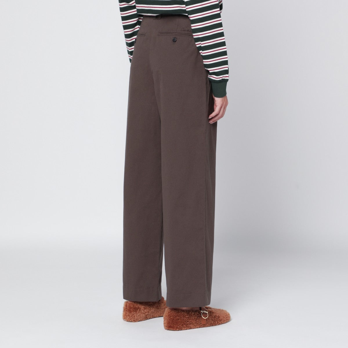 Dunst Brown cotton trousers