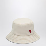 Ami Paris Ami de Coeur Hat in cream colour