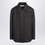 Ami Paris Anthracite grey wool shirt with pockets