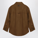 Ami Paris Hazelnut wool shirt with pockets