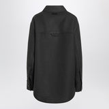 Ami Paris Anthracite grey wool shirt with pockets
