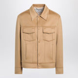 Ami Paris Beige wool trucker jacket