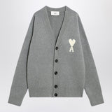 Ami Paris Light gray wool cardigan Ami De Coeur