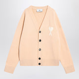 Ami Paris Light beige wool cardigan Ami De Coeur