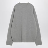 Ami Paris Grey wool cardigan Ami De Coeur