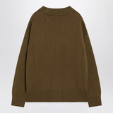 Ami Paris Ami De Coeur bronze cardigan