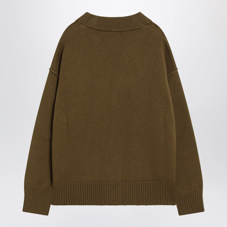 Ami Paris Ami De Coeur bronze cardigan