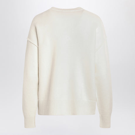 Ami Paris White wool cardigan Ami De Coeur