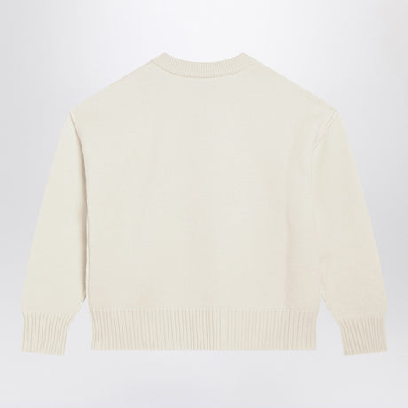 Ami Paris White Ami De Coeur cardigan