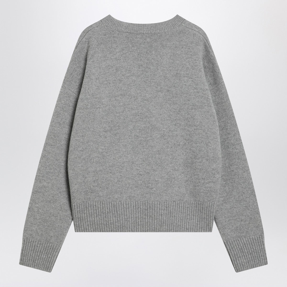 Ami Paris Grey Ami de Coeur sweater in wool and cashmere