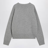 Ami Paris Grey Ami de Coeur sweater in wool and cashmere