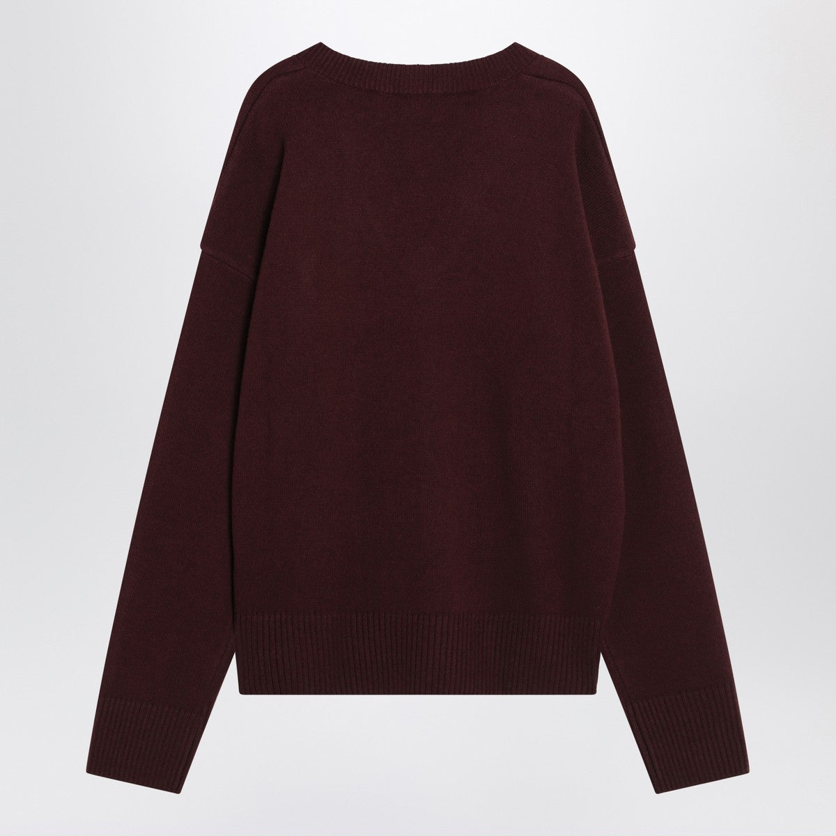 Ami Paris Cherry-coloured wool and cashmere sweater Ami De Coeur