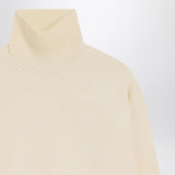 Ami Paris Ivory Ami De Coeur turtleneck sweater