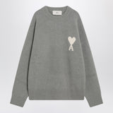 Ami Paris Grey wool blend sweater Ami De Coeur