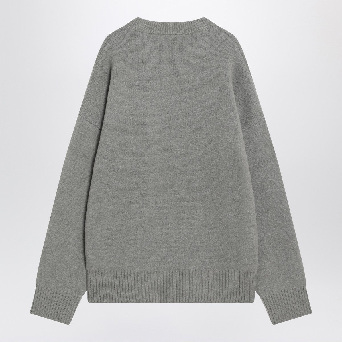 Ami Paris Grey wool blend sweater Ami De Coeur