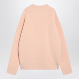 Ami Paris Powder pink wool blend sweater Ami De Coeur