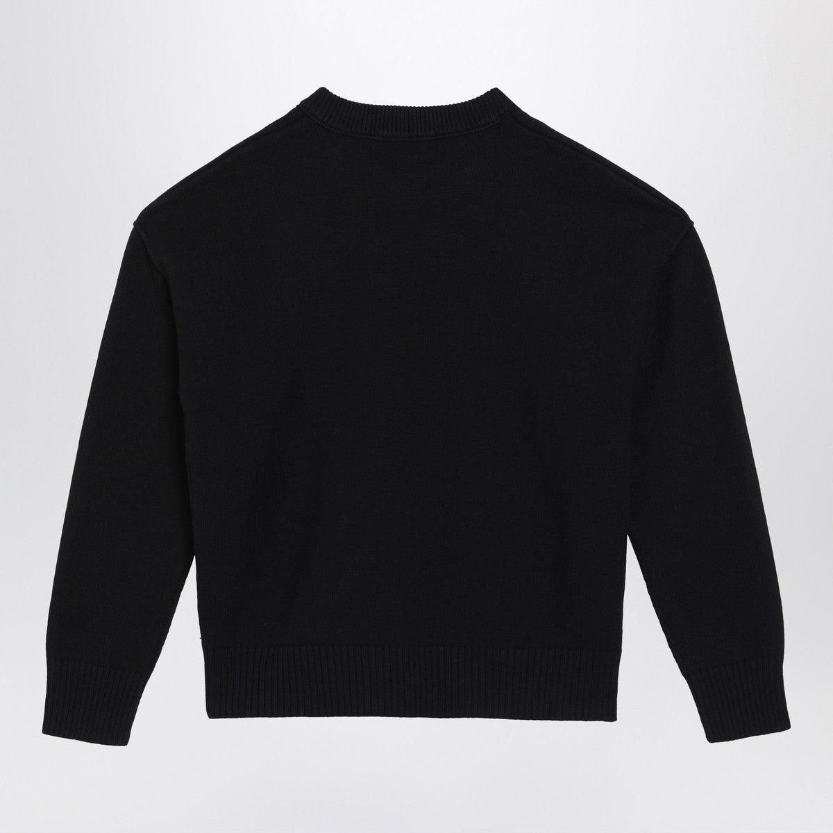 Ami Paris Black wool sweater Ami De Coeur