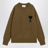 Ami Paris Bronze Ami De Coeur wool jumper