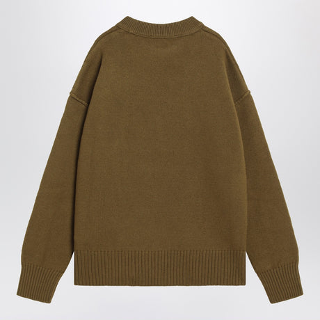 Ami Paris Bronze Ami De Coeur wool jumper