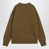 Ami Paris Bronze Ami De Coeur wool jumper