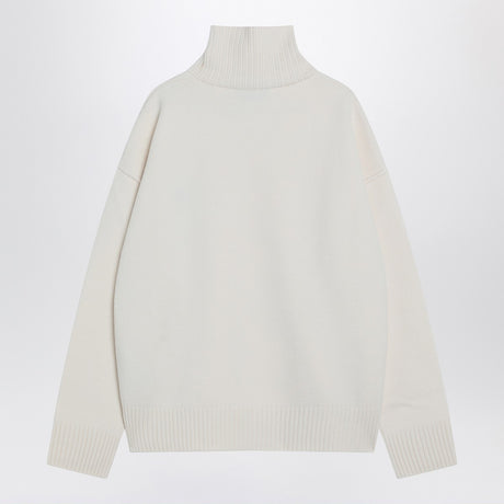 Ami Paris White Ami De Coeur turtleneck sweater
