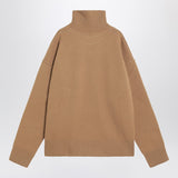 Ami Paris Camel Ami De Coeur turtleneck sweater