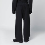 Entire Studios Black wool-blend trousers