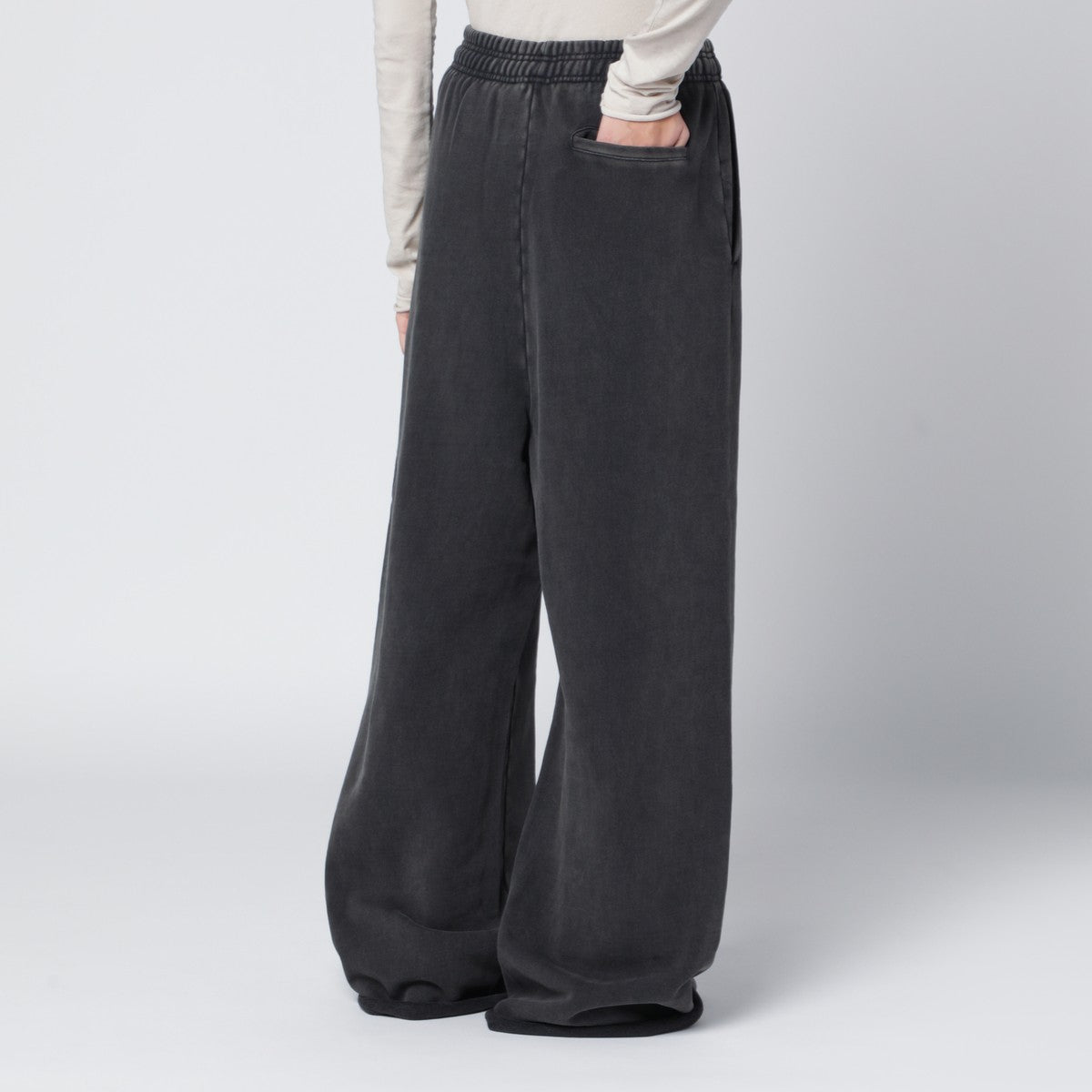 Entire Studios Black washed cotton joggers