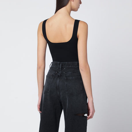 Entire Studios Black viscose-blend top