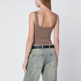 Entire Studios Light brown viscose-blend top