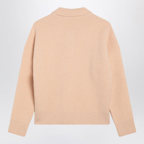 Ami Paris Powder pink Ami De Coeur polo sweater
