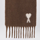 Ami Paris Hazelnut Ami de Coeur scarf