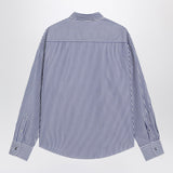 Ami Paris Ami De Coeur striped shirt in white and blue