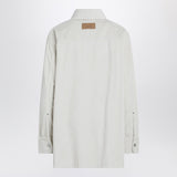 Ami Paris Ivory corduroy shirt