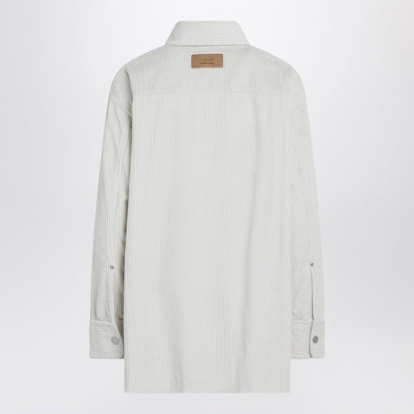Ami Paris Ivory corduroy shirt
