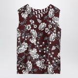 MAX MARA TIMELESS Reversible patterned silk camisole top