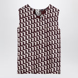 MAX MARA TIMELESS Reversible patterned silk camisole top