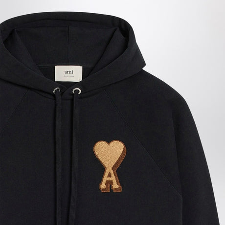 Ami Paris Black Ami De Coeur hoodie