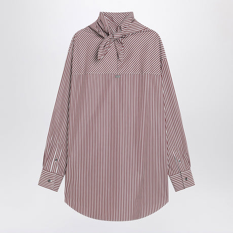 Ami Paris Cherry-coloured striped bandana shirt