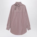 Ami Paris Cherry-coloured striped bandana shirt