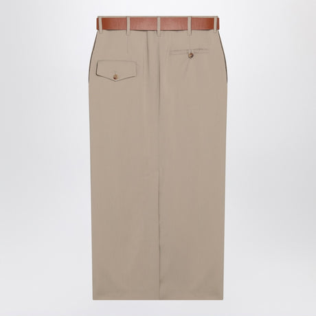 Moschino Jupe with beige wool skirt