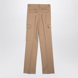 Sportmax Caramel-coloured cargo trousers